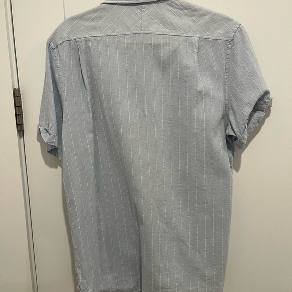 Jachs New York medium short sleeve blue shirt with white stripes, like new - Picture 3 of 3